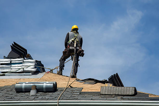 Professional Roofing technician working in Ashford, CT